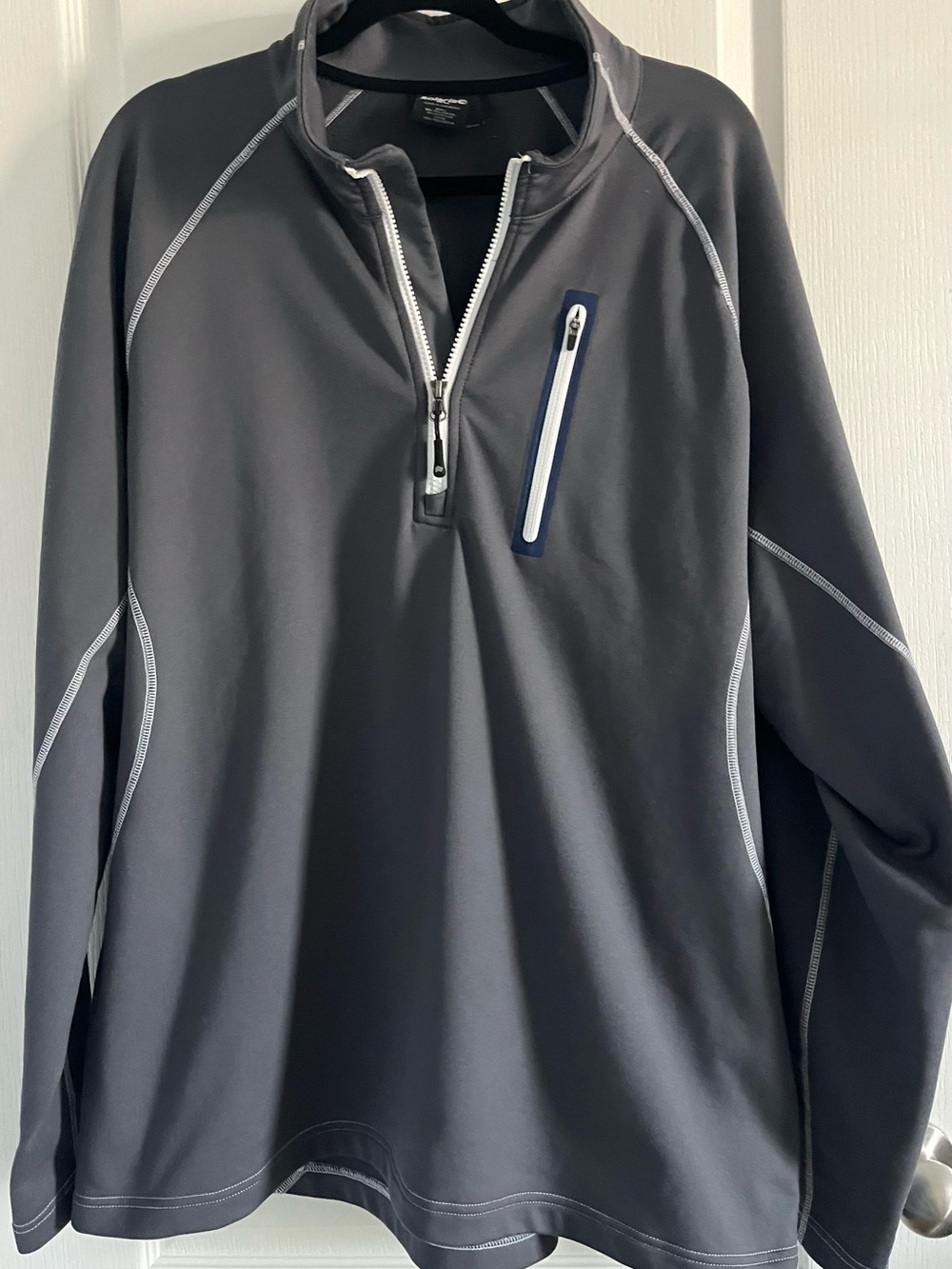 Men's Gray Quarter-Zip Performance Pullover